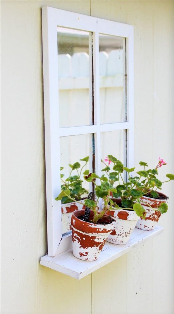 Vintage Window Frames for Outdoor Ideas
